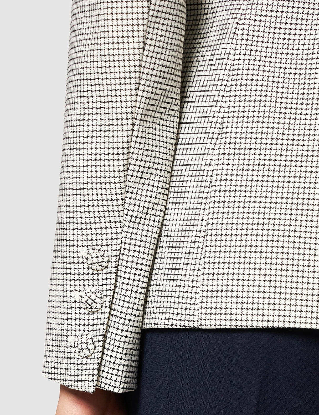 IPEKYOL Blazer Debajo de Las Caderas con Accesorios de botón Casual, Aceite, 44 para Mujer