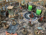 Battle Systems - Terreno Modular de Ciencia ficción para Juegos 3D miniaturas y Figuras de 28 mm a 35 mm - No Requiere Pintura - Juego de Guerra de alienígenas de Ciencia ficción -