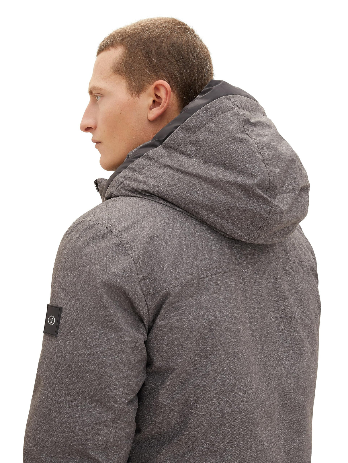 TOM TAILOR 1037347 Chaqueta, 13101-Buffer de Estructura Gris, XXL para Hombre