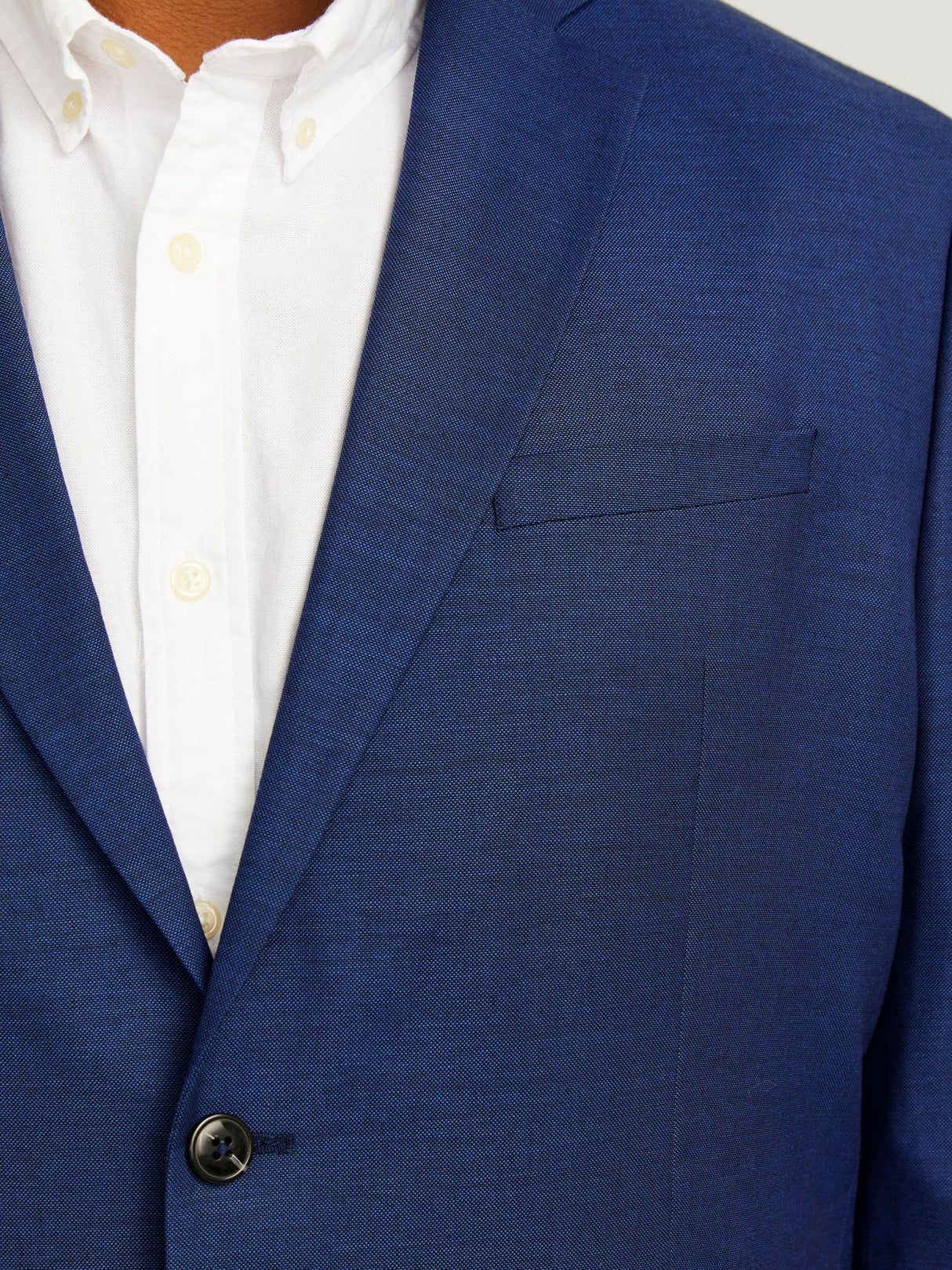 JACK&JONES PLUS Jprsolaris Blazer Noos Pls Chaqueta de Traje, Azul Medieval, 72 Hombres