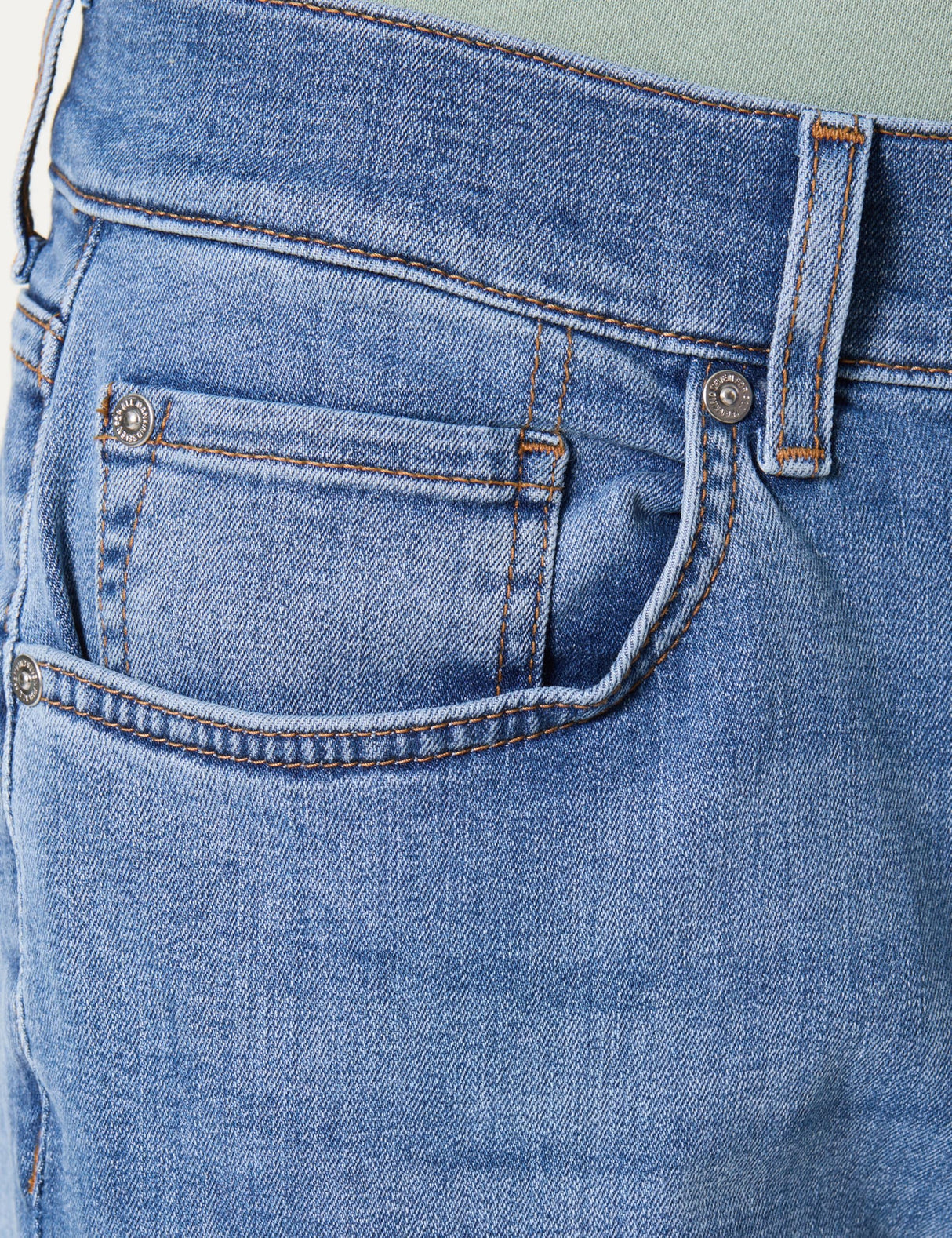 7 For All Mankind The Straight Newberry Jeans, Azul Claro, 30W Hombres