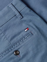 Tommy Hilfiger Pantalones Chino Hombre Bleecker Printed Structure Slim Fit, Azul (Aegean Sea), 28W/34L