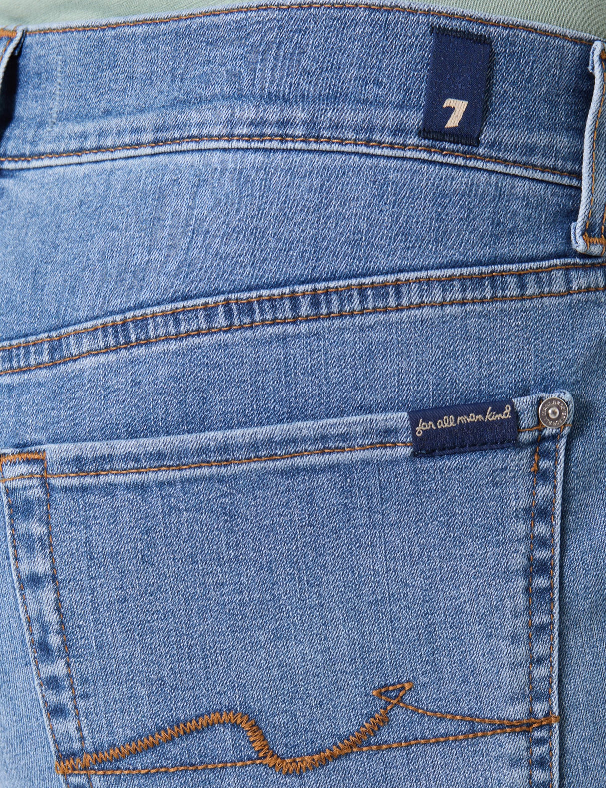 7 For All Mankind The Straight Newberry Jeans, Azul Claro, 30W Hombres