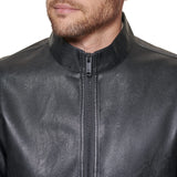 Dockers The Dylan-Chaqueta de Piel sintética, Negro, L para Hombre